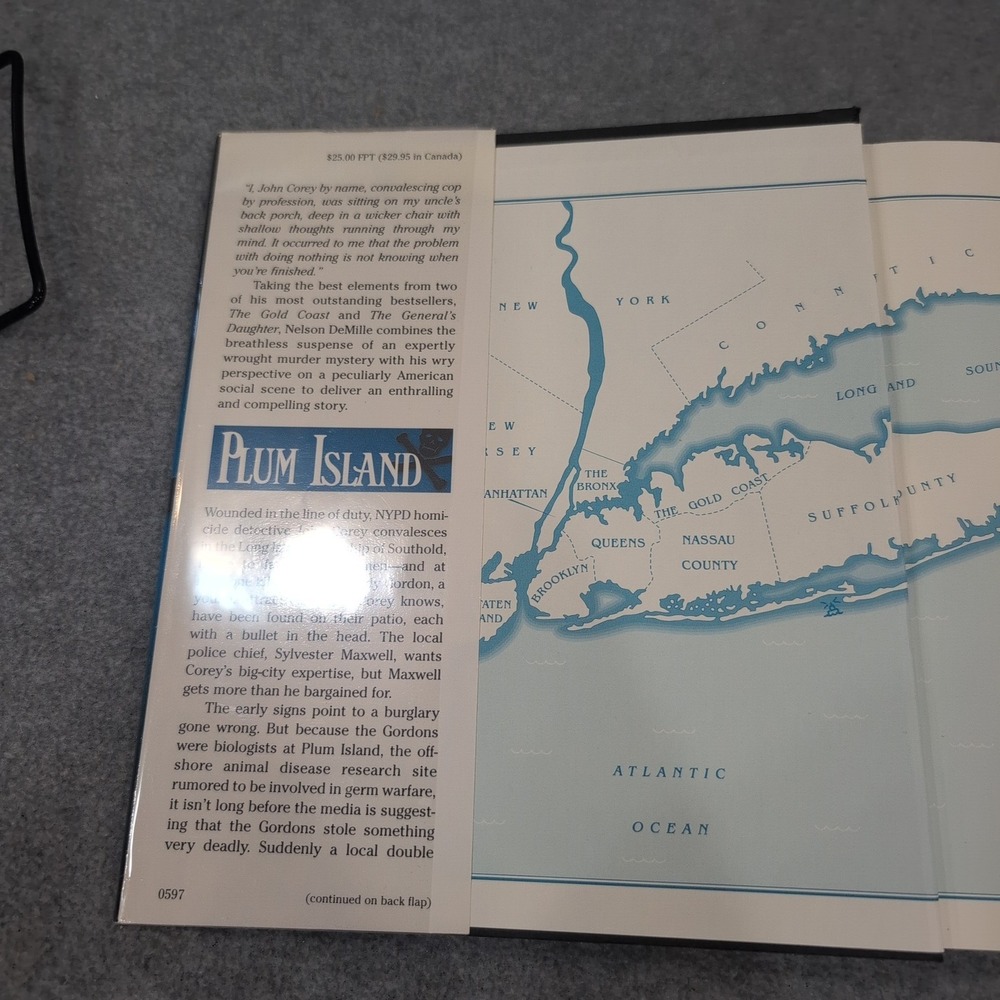 Plum Island by Nelson DeMille Hardcover 1997 First Edition Mystery Thriller - Picture 3 of 4